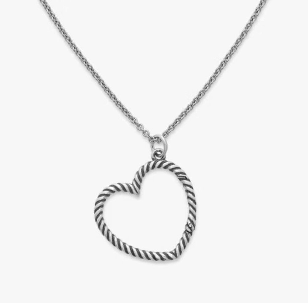 NWT James Avery Changeable Heart Charm Necklace 30”